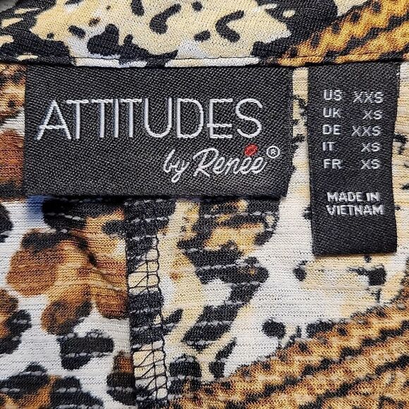 NWOT Attitudes by Renee Regular Duster & Sleeveless Maxi Dress Set Sz XXS - Picture 12 of 16